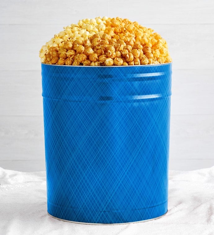 Simply Blue 3 Flavor Popcorn Tins